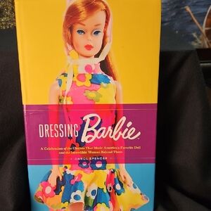 Barbie Dressing Book with Yellow and Pink Floral Cover